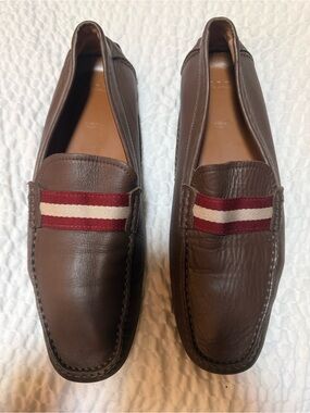 Bally Brown Leather Waltec Loafers
